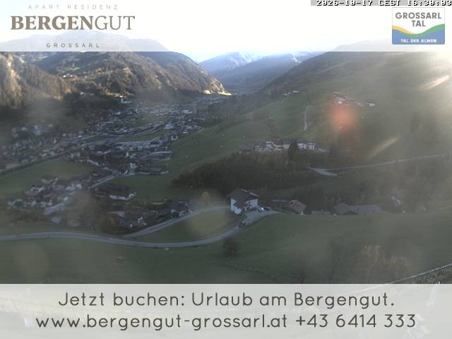 Archiv Foto Webcam Blick vom Hotel Bergengut nach Grossarl