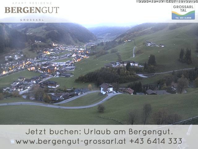 Archiv Foto Webcam Blick vom Hotel Bergengut nach Grossarl