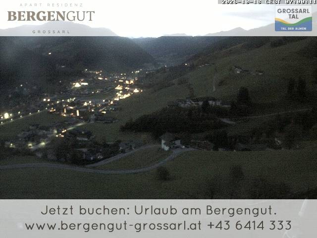 Archiv Foto Webcam Blick vom Hotel Bergengut nach Grossarl