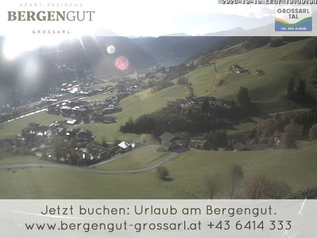 Archiv Foto Webcam Blick vom Hotel Bergengut nach Grossarl