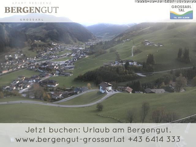 Archiv Foto Webcam Blick vom Hotel Bergengut nach Grossarl