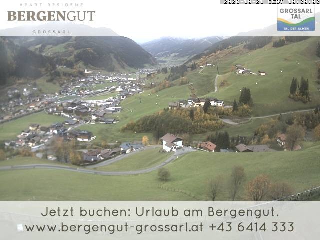 Archiv Foto Webcam Blick vom Hotel Bergengut nach Grossarl