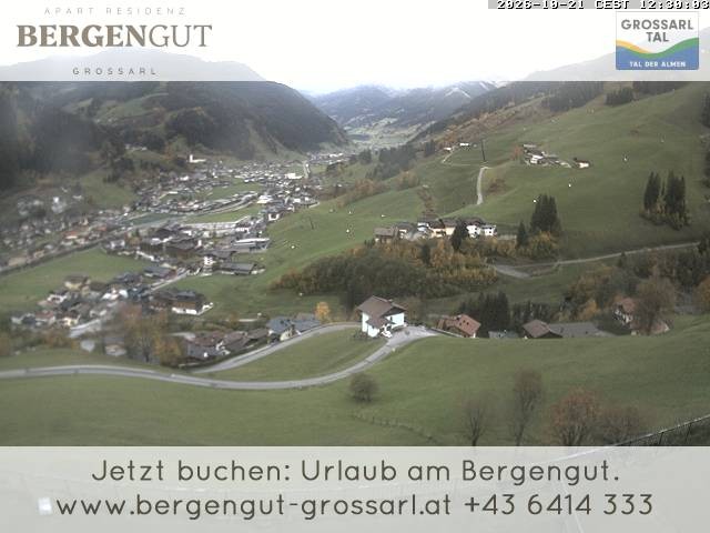 Archiv Foto Webcam Blick vom Hotel Bergengut nach Grossarl