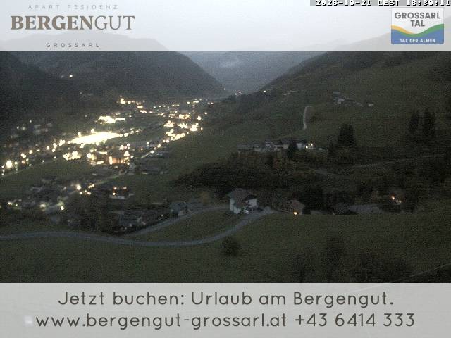 Archiv Foto Webcam Blick vom Hotel Bergengut nach Grossarl