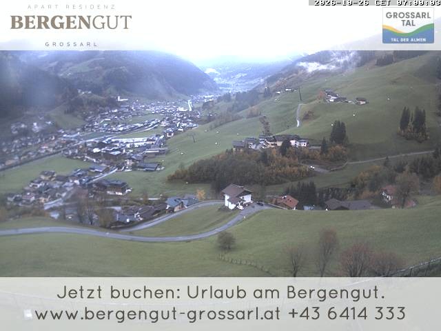 Archiv Foto Webcam Blick vom Hotel Bergengut nach Grossarl