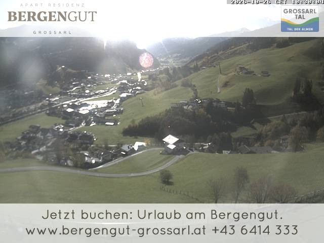 Archiv Foto Webcam Blick vom Hotel Bergengut nach Grossarl