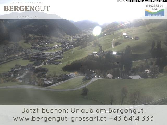 Archiv Foto Webcam Blick vom Hotel Bergengut nach Grossarl