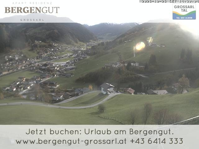 Archiv Foto Webcam Blick vom Hotel Bergengut nach Grossarl