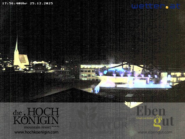 Archiv Foto Webcam Maria Alm: Ausblick Hotel Hochkönigin