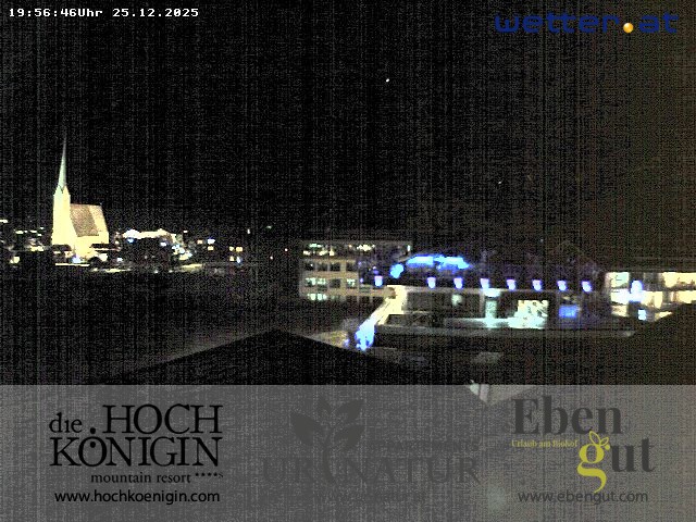 Archiv Foto Webcam Maria Alm: Ausblick Hotel Hochkönigin