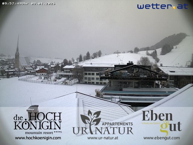 Archiv Foto Webcam Maria Alm: Ausblick Hotel Hochkönigin