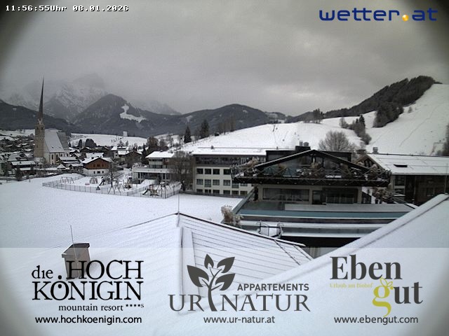 Archiv Foto Webcam Maria Alm: Ausblick Hotel Hochkönigin