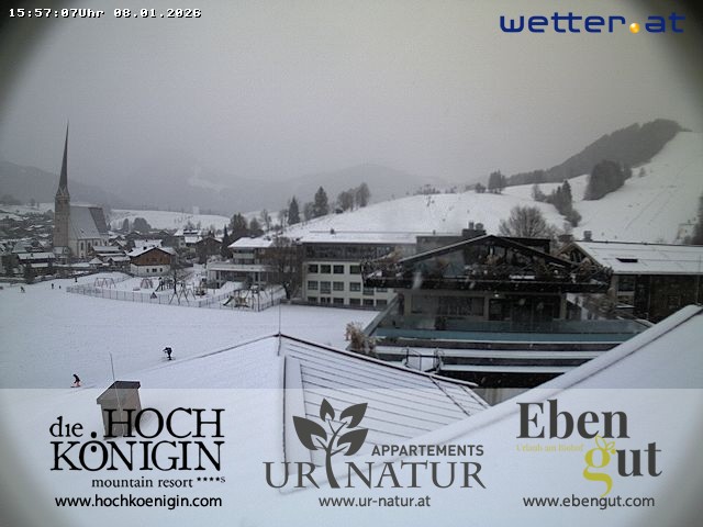 Archiv Foto Webcam Maria Alm: Ausblick Hotel Hochkönigin