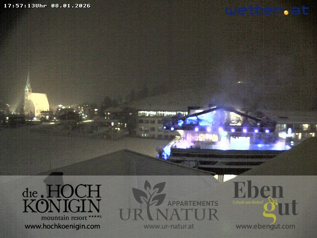 Archiv Foto Webcam Maria Alm: Ausblick Hotel Hochkönigin