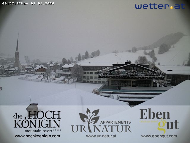 Archived image Webcam Maria Alm - View Hotel Hochkönigin