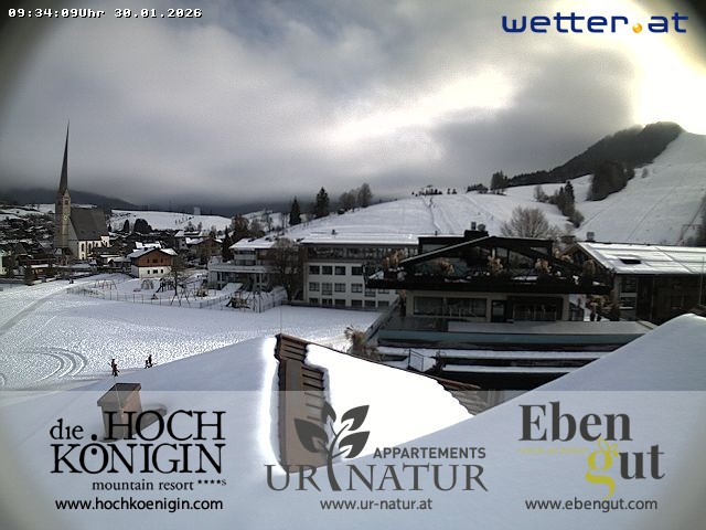 Archiv Foto Webcam Maria Alm: Ausblick Hotel Hochkönigin