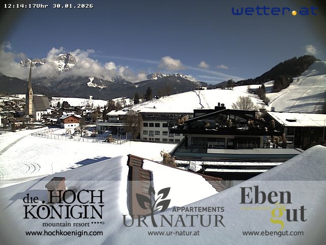 Archiv Foto Webcam Maria Alm: Ausblick Hotel Hochkönigin