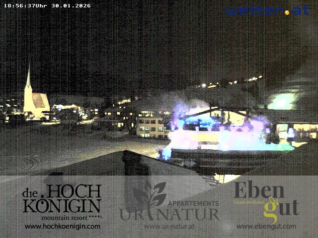 Archiv Foto Webcam Maria Alm: Ausblick Hotel Hochkönigin