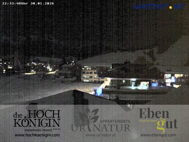Archiv Foto Webcam Maria Alm: Ausblick Hotel Hochkönigin
