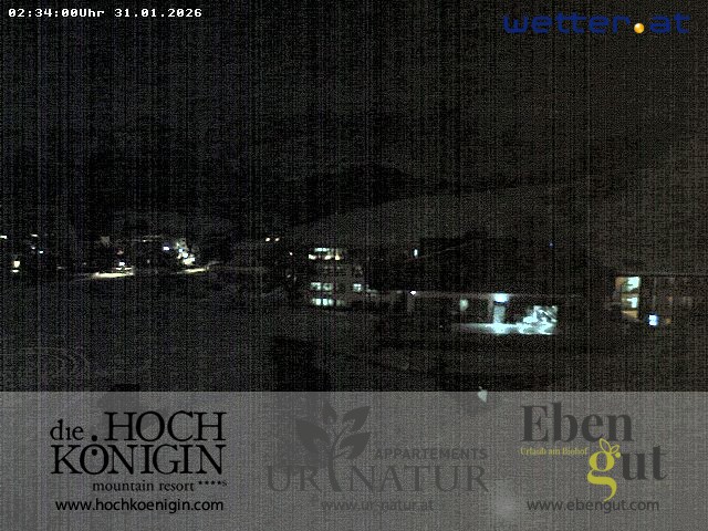 Archiv Foto Webcam Maria Alm: Ausblick Hotel Hochkönigin