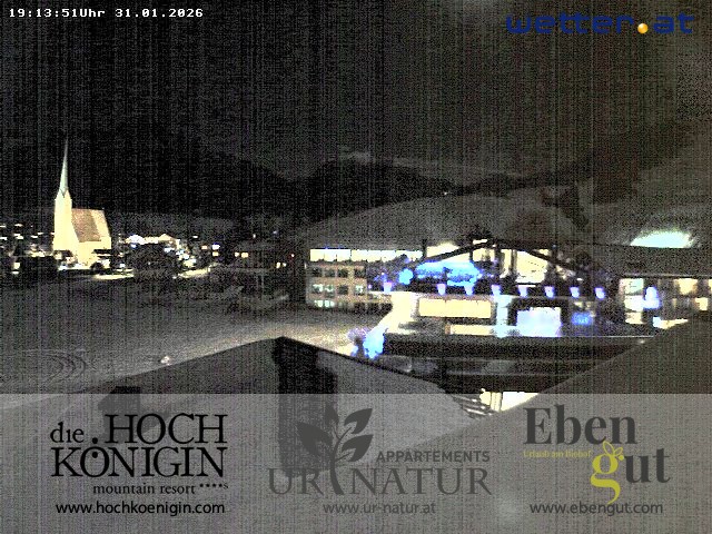 Archiv Foto Webcam Maria Alm: Ausblick Hotel Hochkönigin