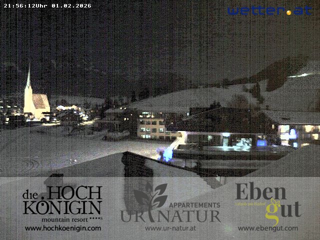 Archiv Foto Webcam Maria Alm: Ausblick Hotel Hochkönigin