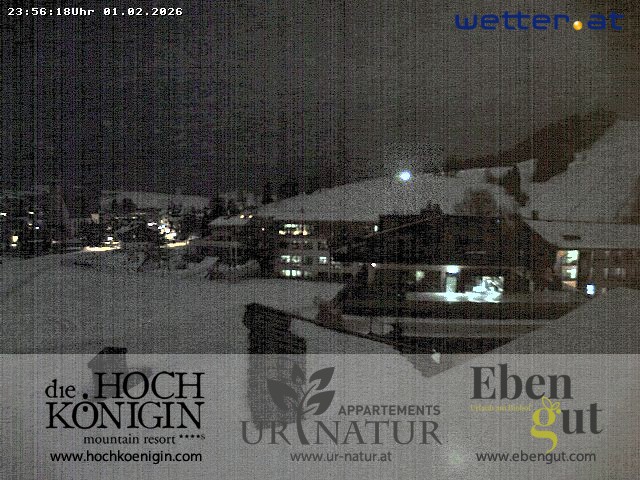 Archiv Foto Webcam Maria Alm: Ausblick Hotel Hochkönigin