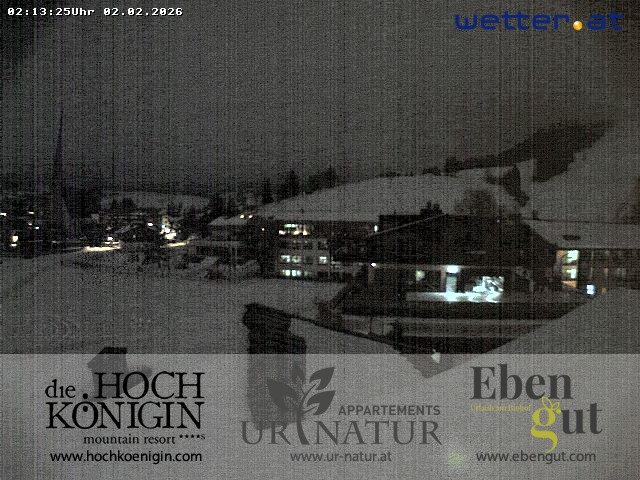 Archiv Foto Webcam Maria Alm: Ausblick Hotel Hochkönigin