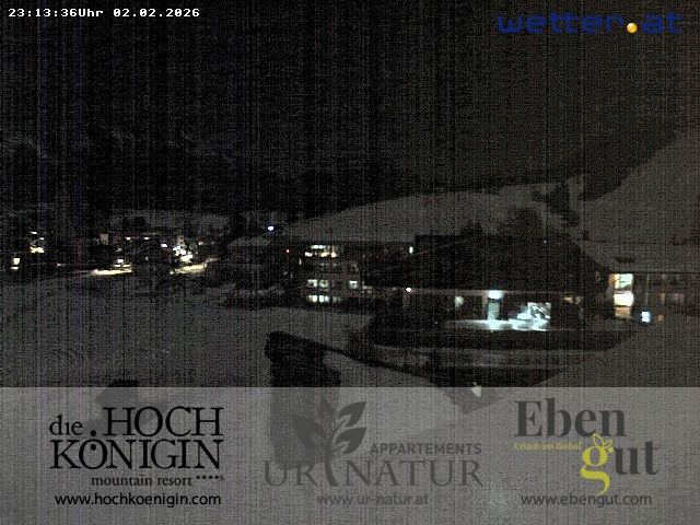 Archiv Foto Webcam Maria Alm: Ausblick Hotel Hochkönigin
