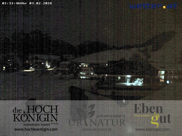 Archiv Foto Webcam Maria Alm: Ausblick Hotel Hochkönigin