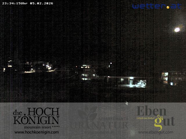 Archiv Foto Webcam Maria Alm: Ausblick Hotel Hochkönigin