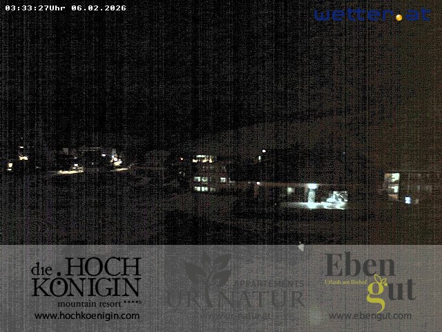 Archiv Foto Webcam Maria Alm: Ausblick Hotel Hochkönigin