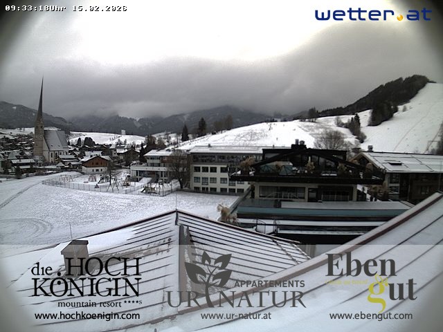 Archiv Foto Webcam Maria Alm: Ausblick Hotel Hochkönigin
