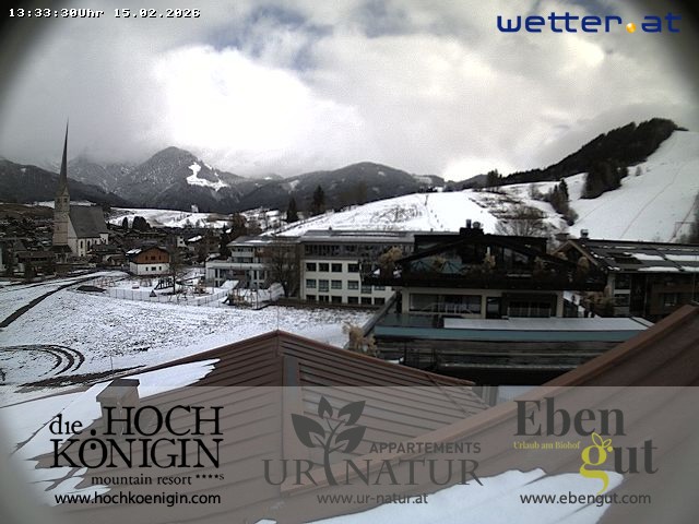 Archiv Foto Webcam Maria Alm: Ausblick Hotel Hochkönigin