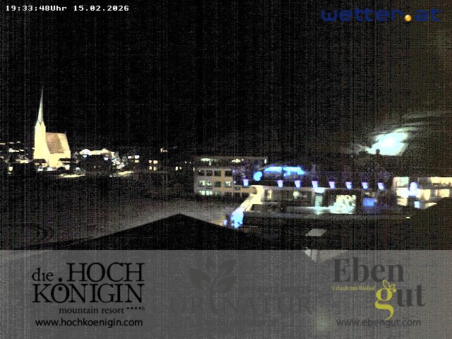 Archiv Foto Webcam Maria Alm: Ausblick Hotel Hochkönigin