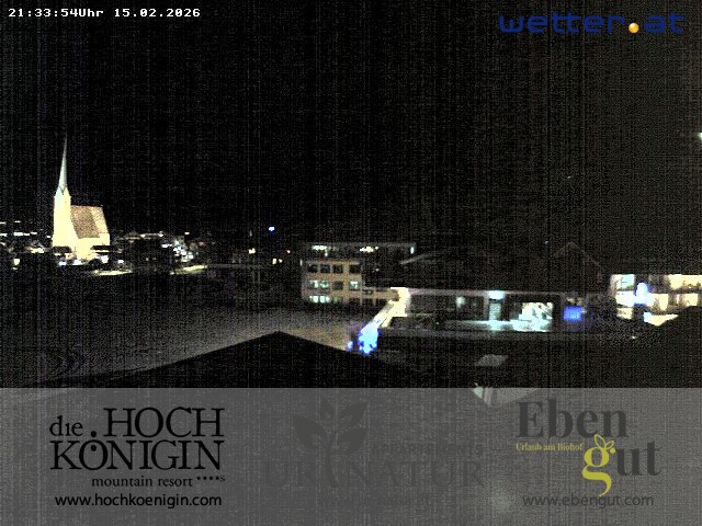 Archived image Webcam Maria Alm - View Hotel Hochkönigin