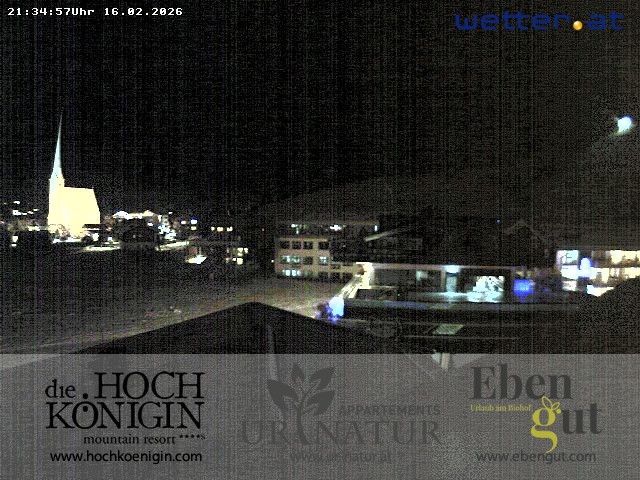 Archiv Foto Webcam Maria Alm: Ausblick Hotel Hochkönigin