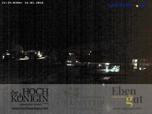 Archiv Foto Webcam Maria Alm: Ausblick Hotel Hochkönigin