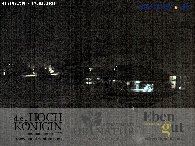 Archiv Foto Webcam Maria Alm: Ausblick Hotel Hochkönigin