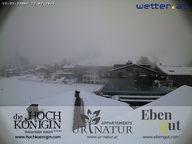 Archiv Foto Webcam Maria Alm: Ausblick Hotel Hochkönigin