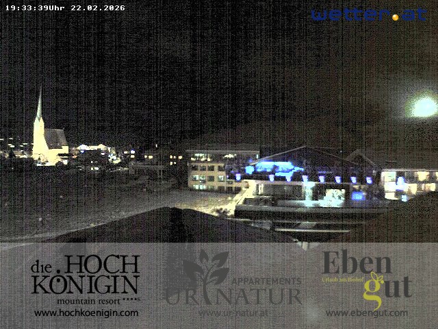 Archiv Foto Webcam Maria Alm: Ausblick Hotel Hochkönigin