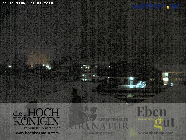 Archiv Foto Webcam Maria Alm: Ausblick Hotel Hochkönigin