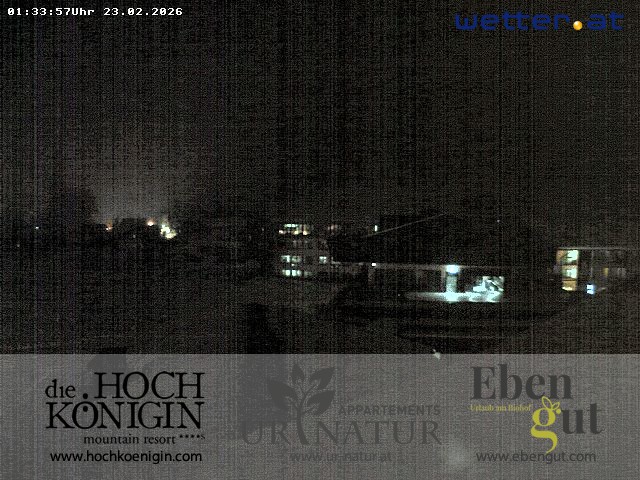 Archiv Foto Webcam Maria Alm: Ausblick Hotel Hochkönigin