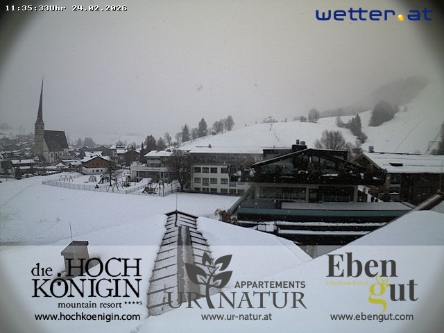 Archiv Foto Webcam Maria Alm: Ausblick Hotel Hochkönigin