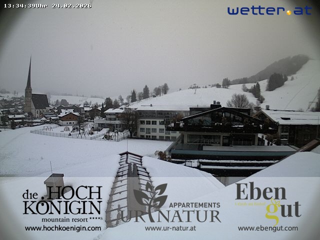 Archiv Foto Webcam Maria Alm: Ausblick Hotel Hochkönigin