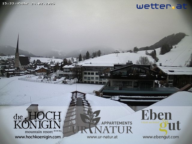 Archiv Foto Webcam Maria Alm: Ausblick Hotel Hochkönigin
