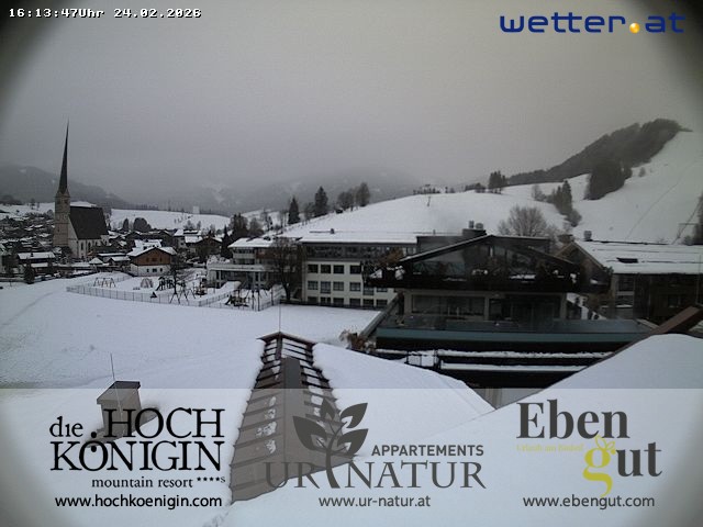 Archiv Foto Webcam Maria Alm: Ausblick Hotel Hochkönigin