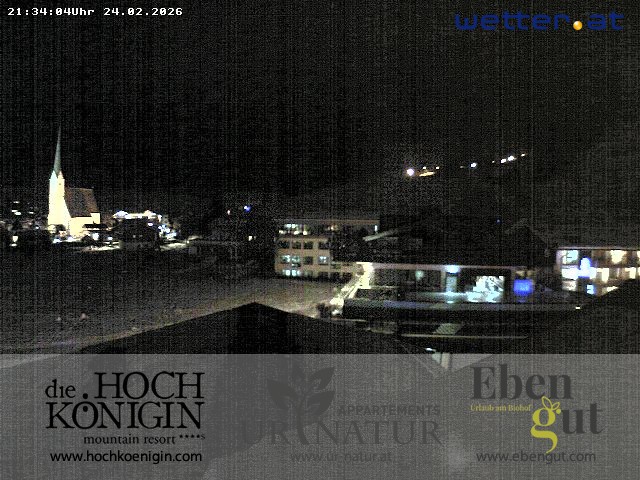 Archiv Foto Webcam Maria Alm: Ausblick Hotel Hochkönigin