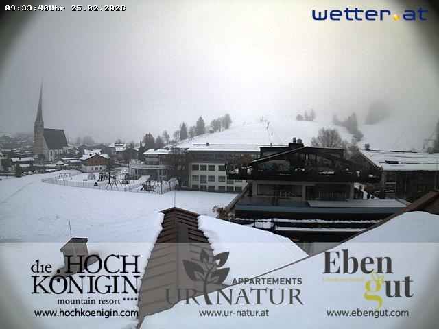 Archived image Webcam Maria Alm - View Hotel Hochkönigin