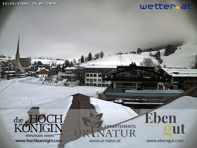 Archived image Webcam Maria Alm - View Hotel Hochkönigin